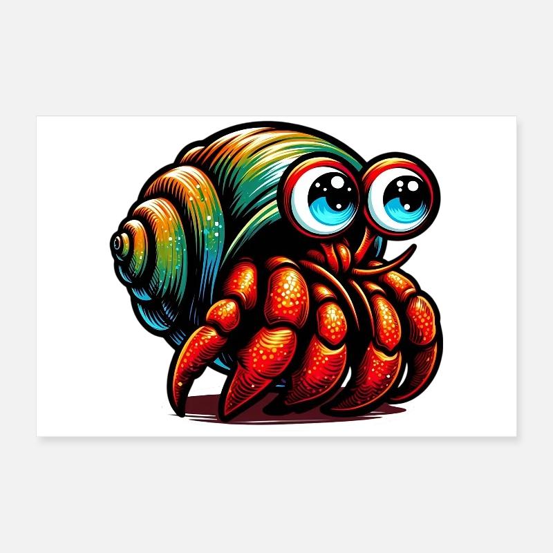 Bernard-l'ermite Poster 60 x 40 cm