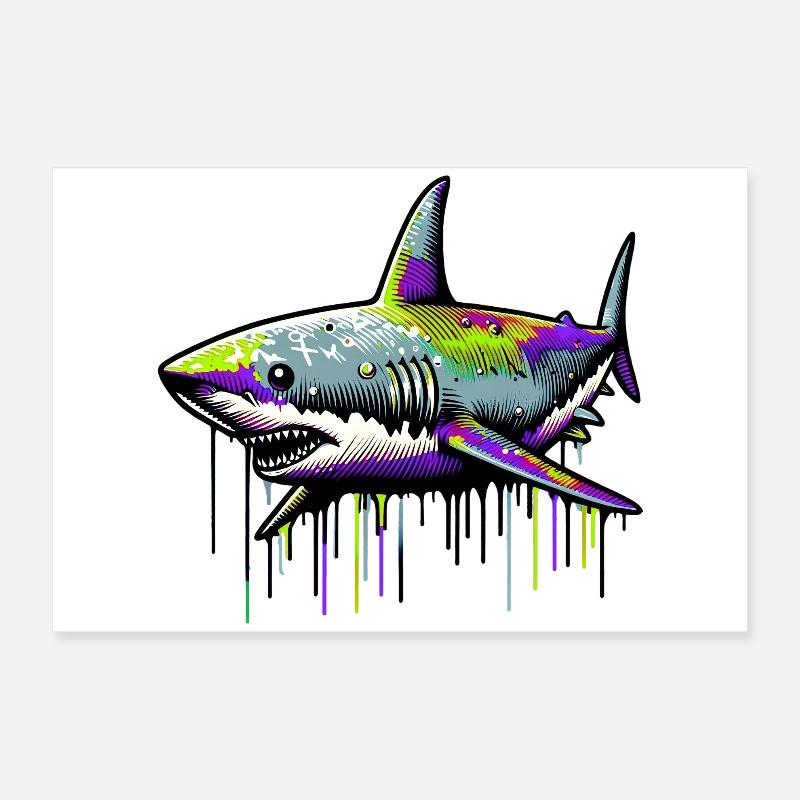 Requin Poster 60 x 40 cm