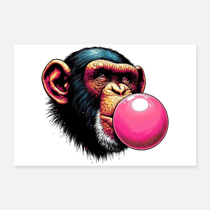 Singe Poster 60 x 40 cm