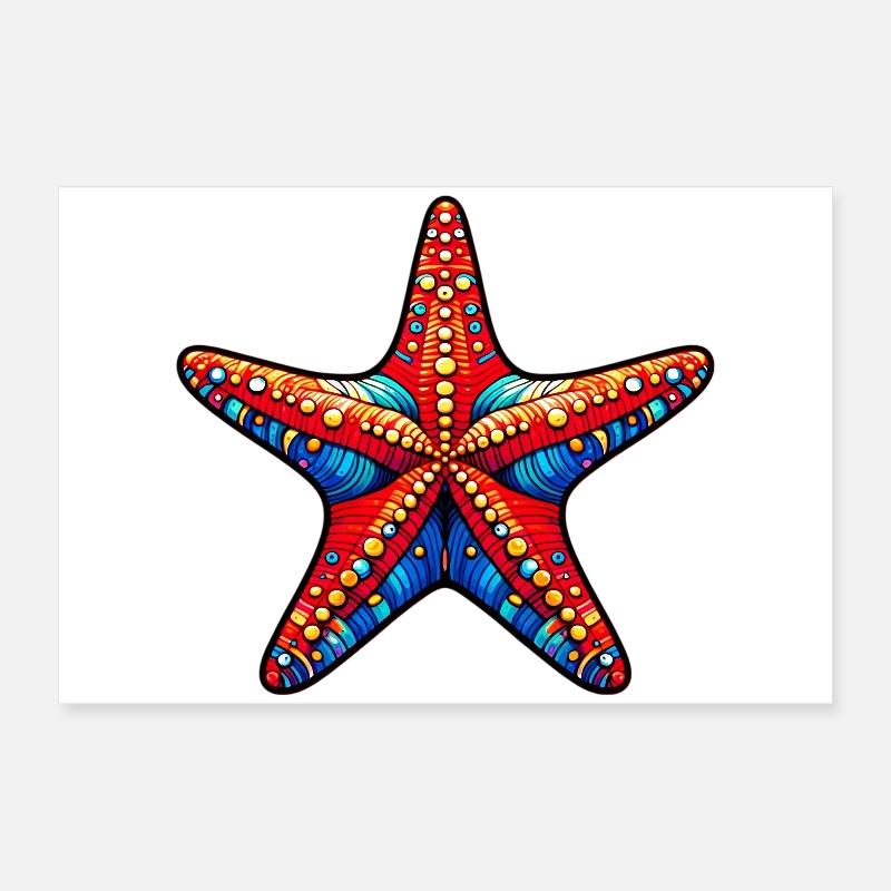 Starfish Poster 24" x 16" (60x40 cm)