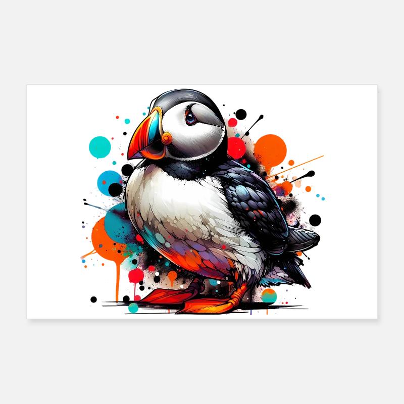 Macareux Poster 60 x 40 cm