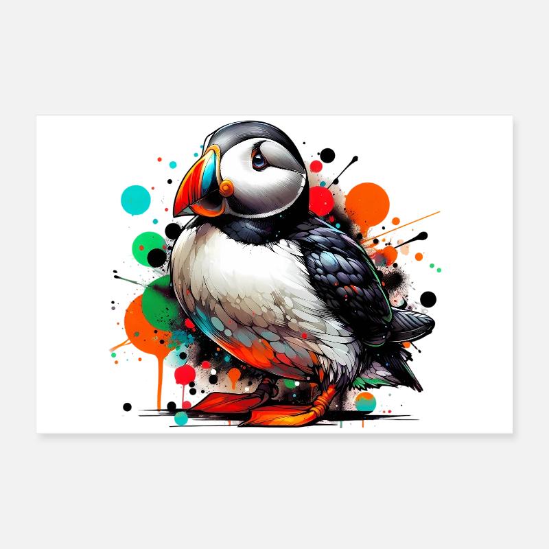 Macareux Poster 60 x 40 cm