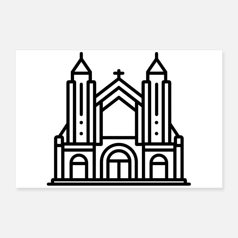 Kathedrale Poster 60x40 cm
