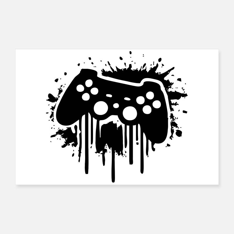 gaming zocker kontroller  Poster 60x40 cm
