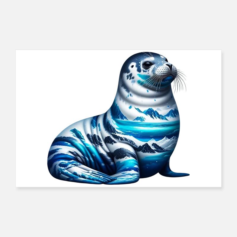 Seal Poster 24" x 16" (60x40 cm)