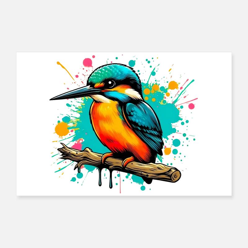 Eisvogel Poster 60x40 cm