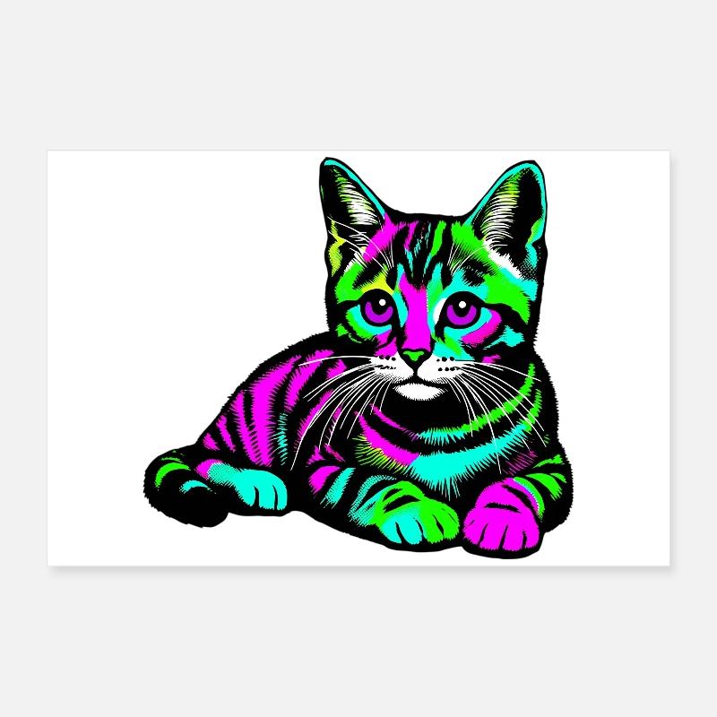 Chat Poster 60 x 40 cm