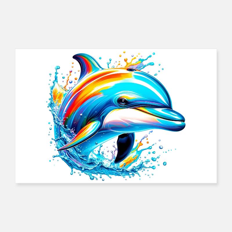 Delfin Poster 60x40 cm