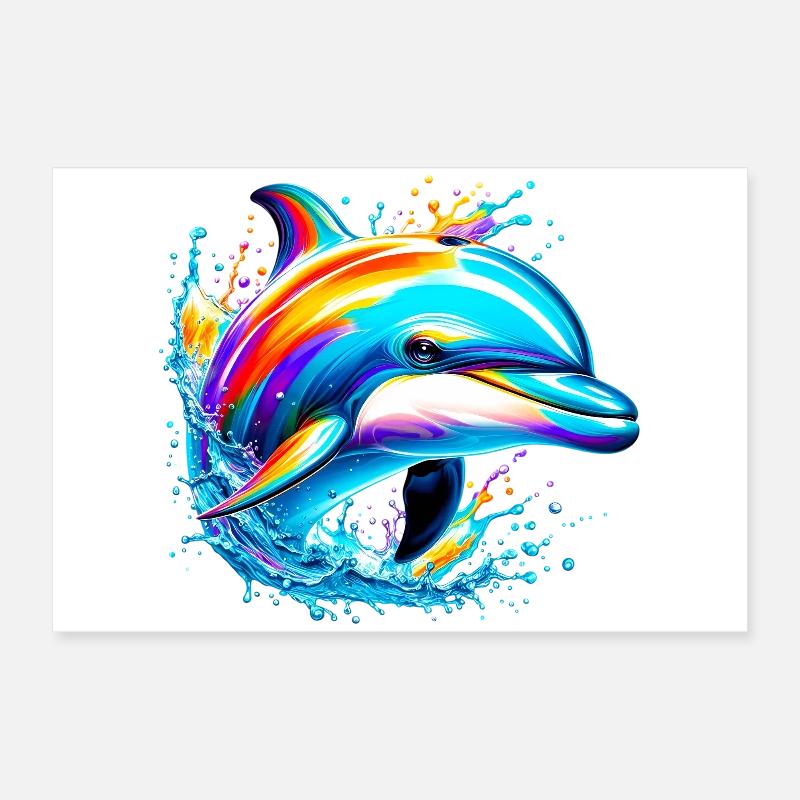 Delfin Poster 60x40 cm
