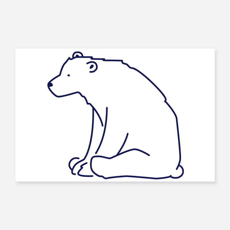 Eisbär Poster 24" x 16" (60x40 cm)