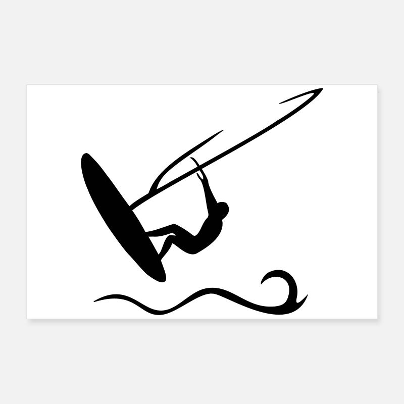 windsurfing Poster 24" x 16" (60x40 cm)