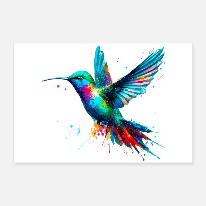 Kolibri Poster 60x40 cm