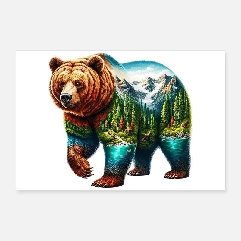 Bär Poster 60x40 cm