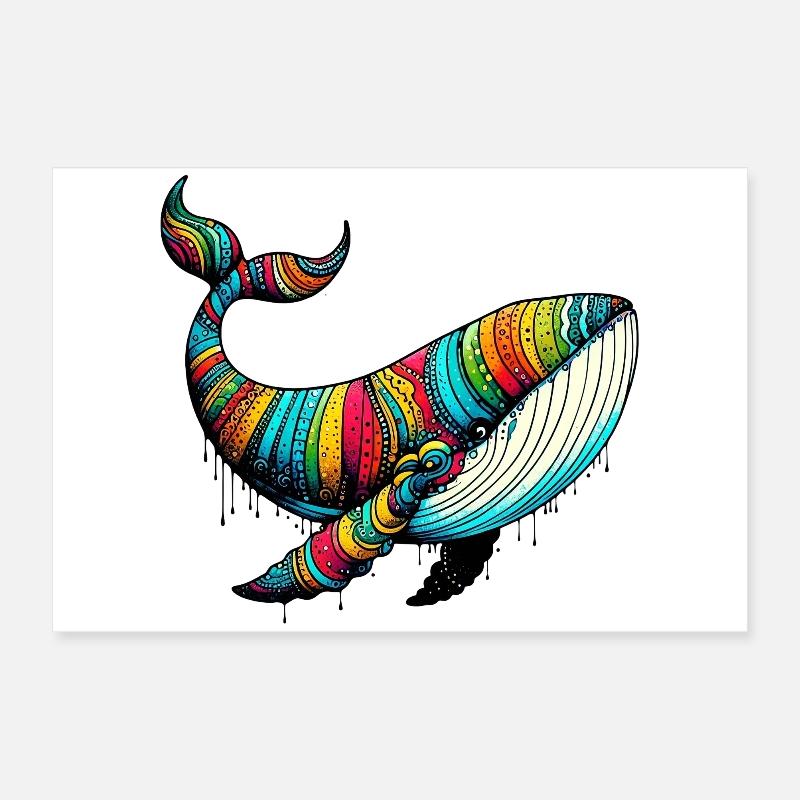 Baleine Poster 60 x 40 cm