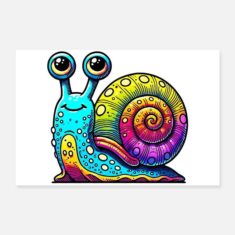 Schnecke Poster 60x40 cm