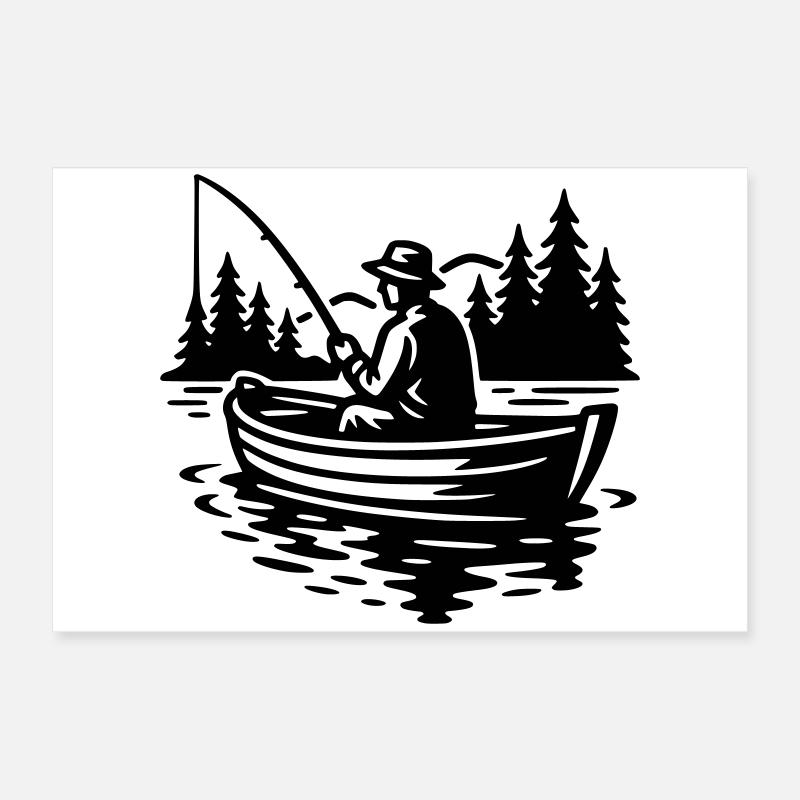 Angling Poster 24" x 16" (60x40 cm)