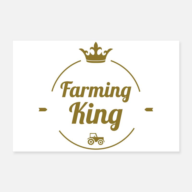Farming King Poster 60x40 cm