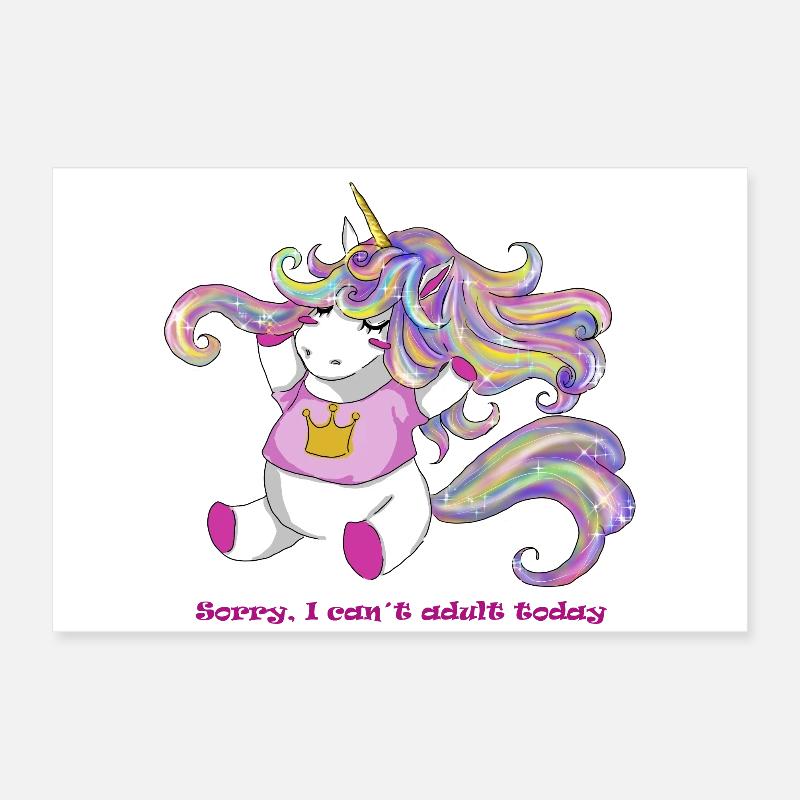 Licorne Poster 60 x 40 cm