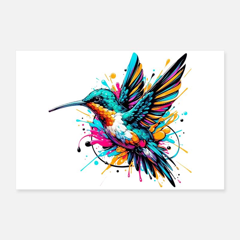 Hummingbird Poster 24" x 16" (60x40 cm)