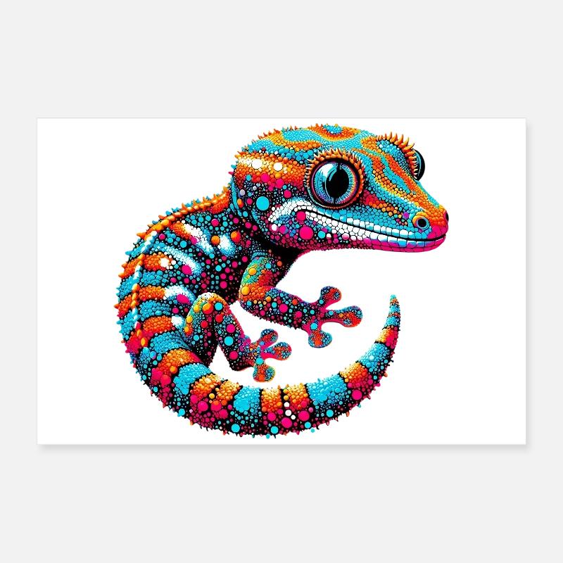 Gecko Poster 60x40 cm