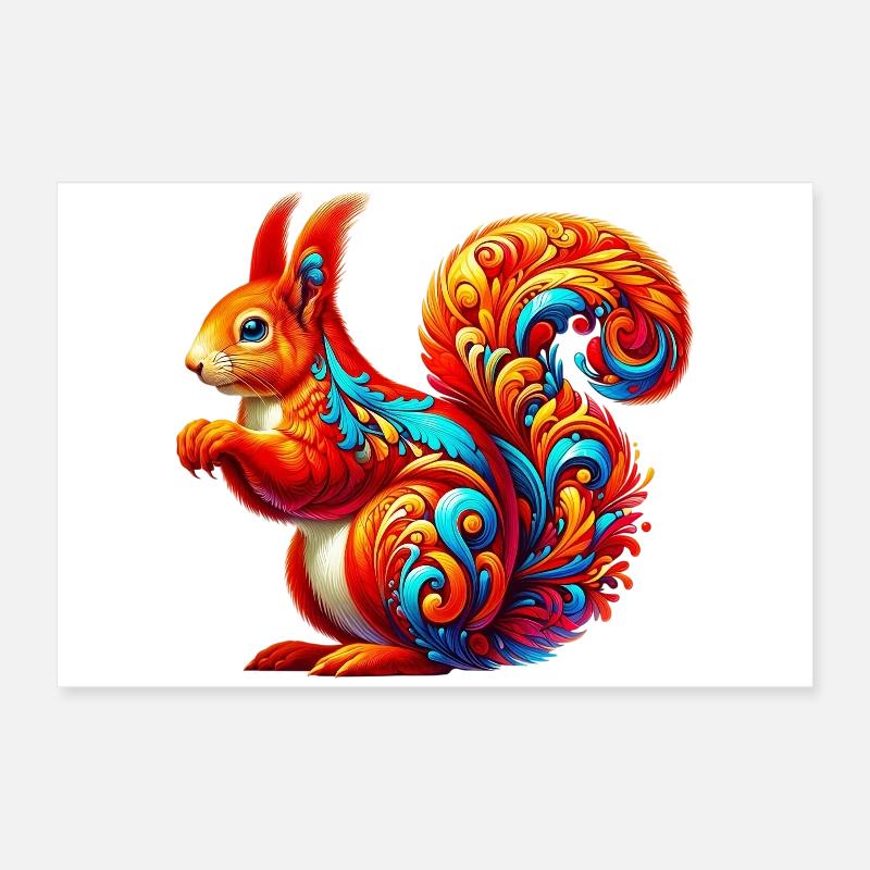 Écureuil Poster 60 x 40 cm