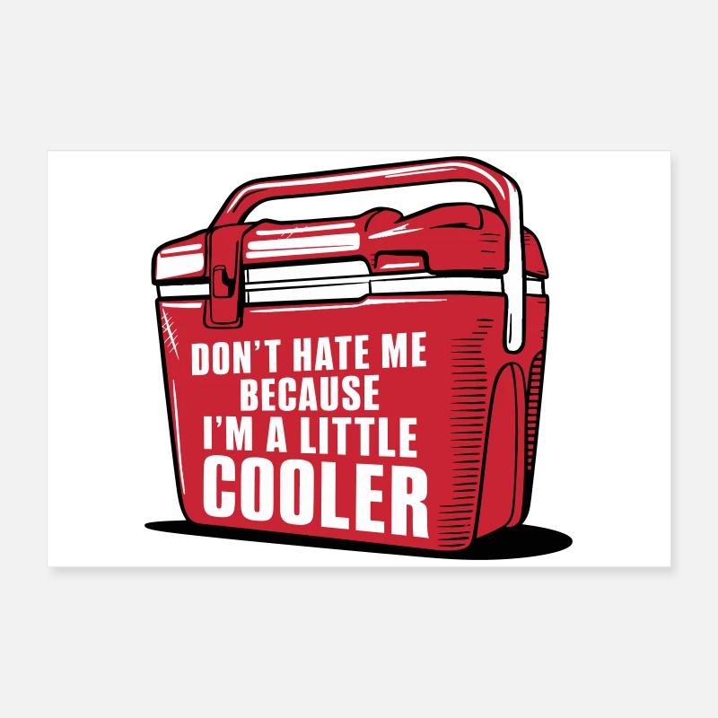 Funny Cooler Pun "A Little Cooler" Poster 24" x 16" (60x40 cm)