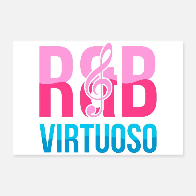 RnB Musikvirtuose E2 Pink Candy Poster 60x40 cm