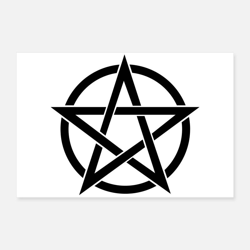 Pentagramm Poster 60x40 cm