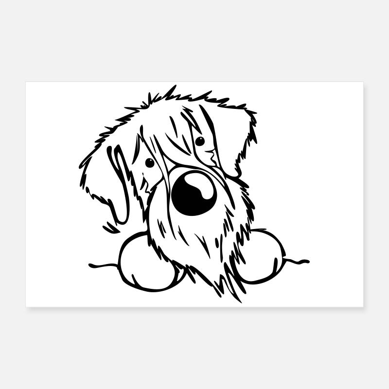 Happy Schnauzer Poster 24" x 16" (60x40 cm)