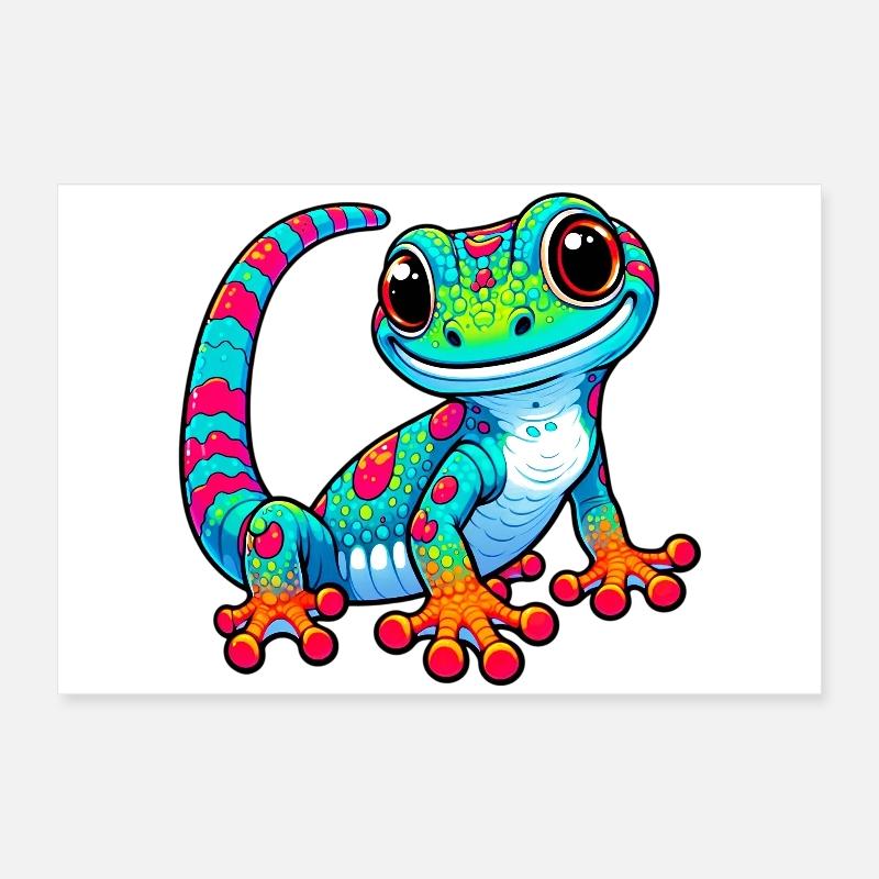 Gecko Poster 60 x 40 cm