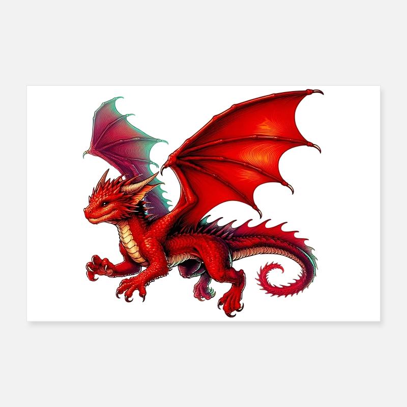 Drache Poster 60x40 cm