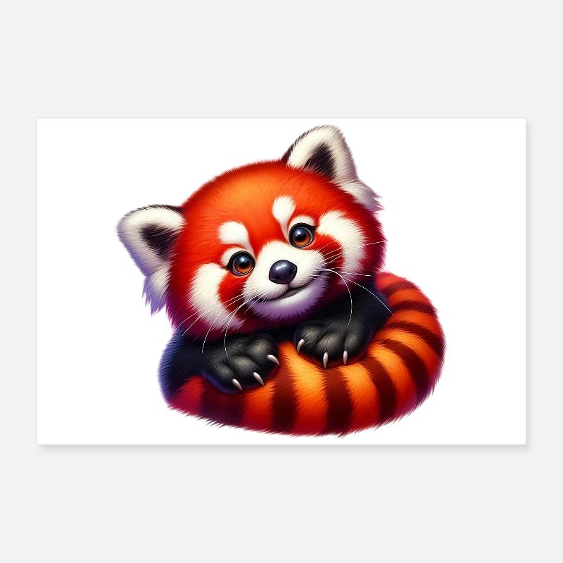 Kleiner Panda Poster 60x40 cm