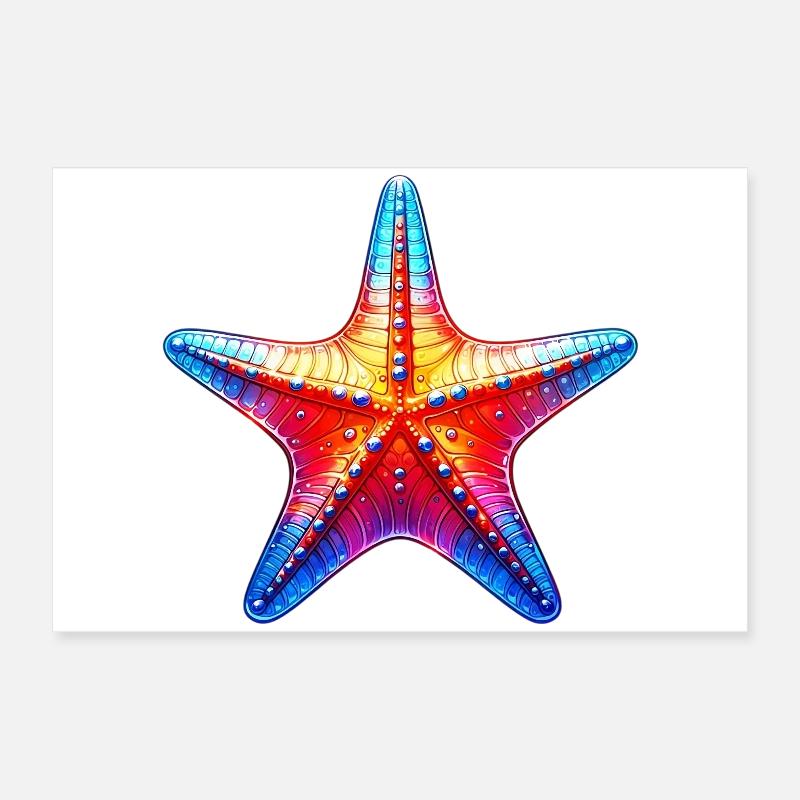 Starfish Poster 24" x 16" (60x40 cm)