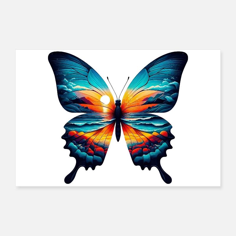 Papillon Poster 60 x 40 cm