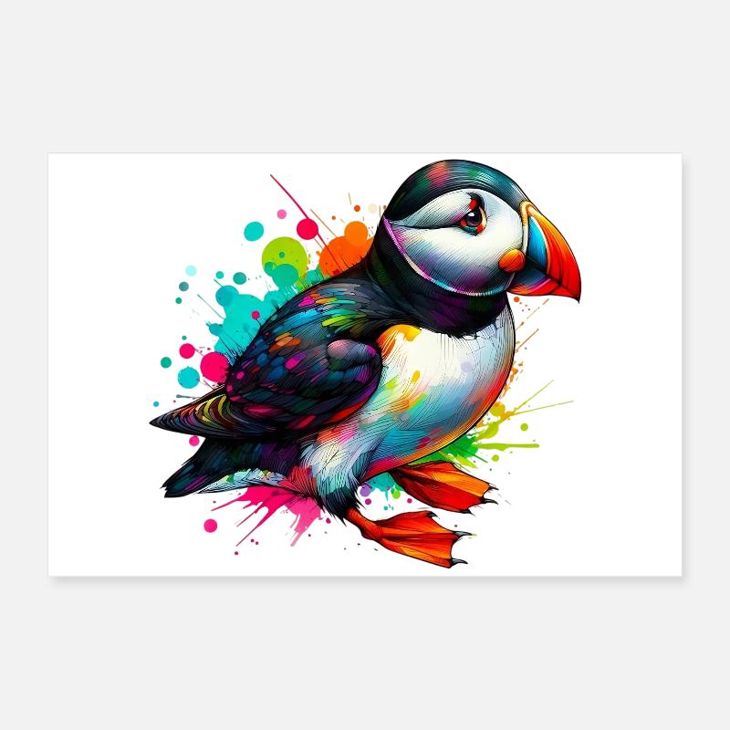 Macareux Poster 60 x 40 cm