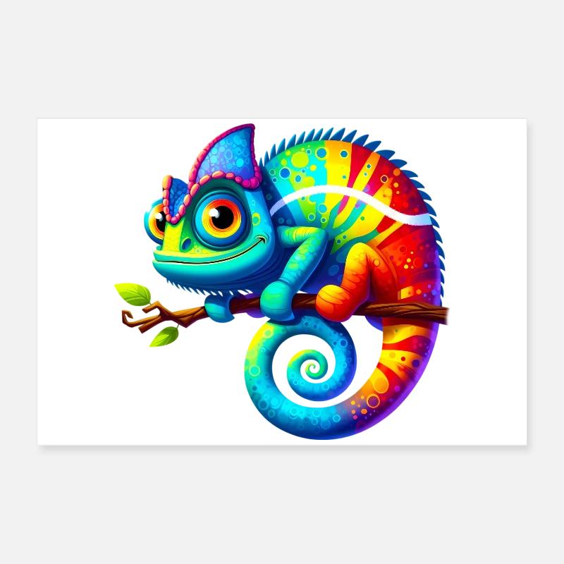 Caméléon Poster 60 x 40 cm