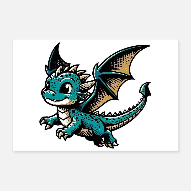 Dragon Poster 24" x 16" (60x40 cm)
