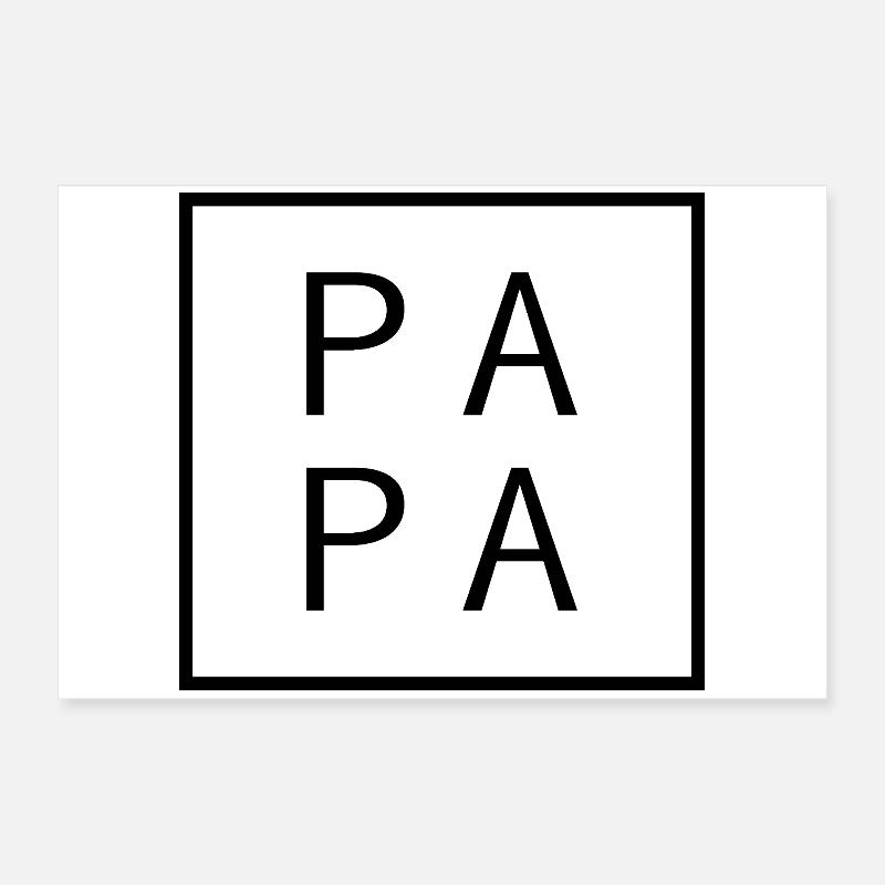 Dad since 2026 Modern Dad Design Poster 24" x 16" (60x40 cm)