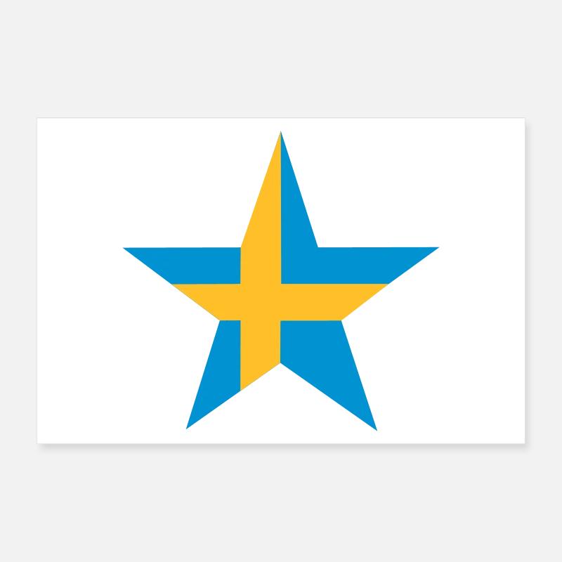 Swedish star Poster 24" x 16" (60x40 cm)