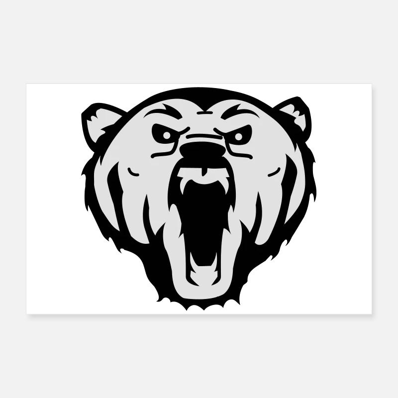 bear Bär grizzly Poster 60x40 cm