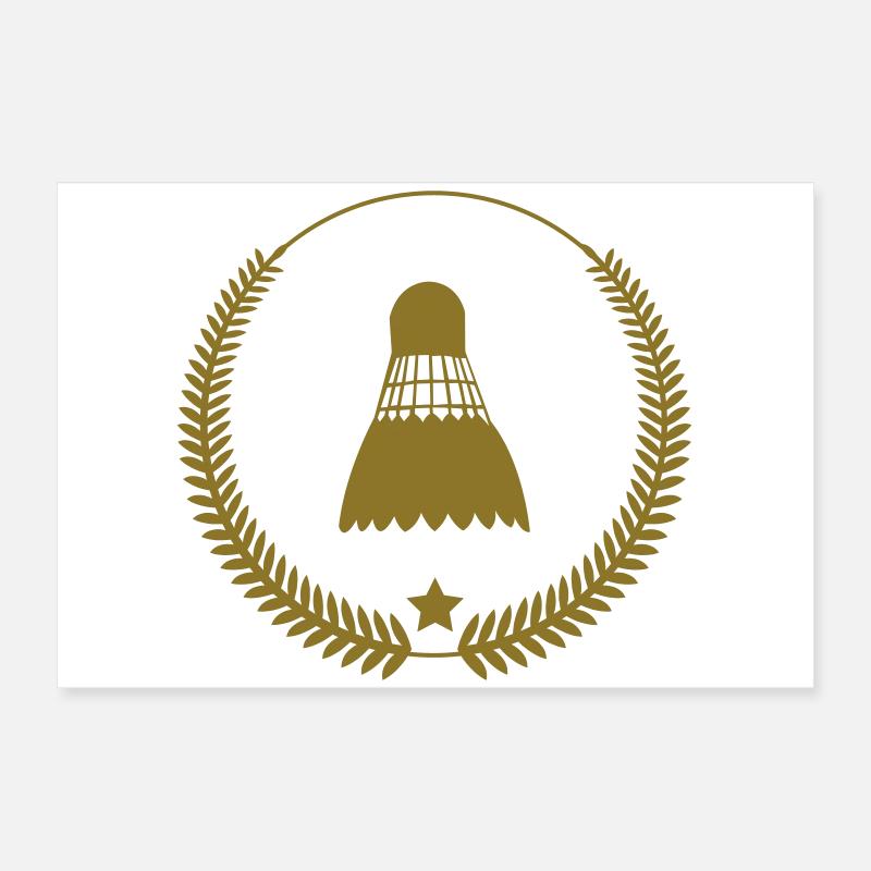 Badminton Poster 60 x 40 cm