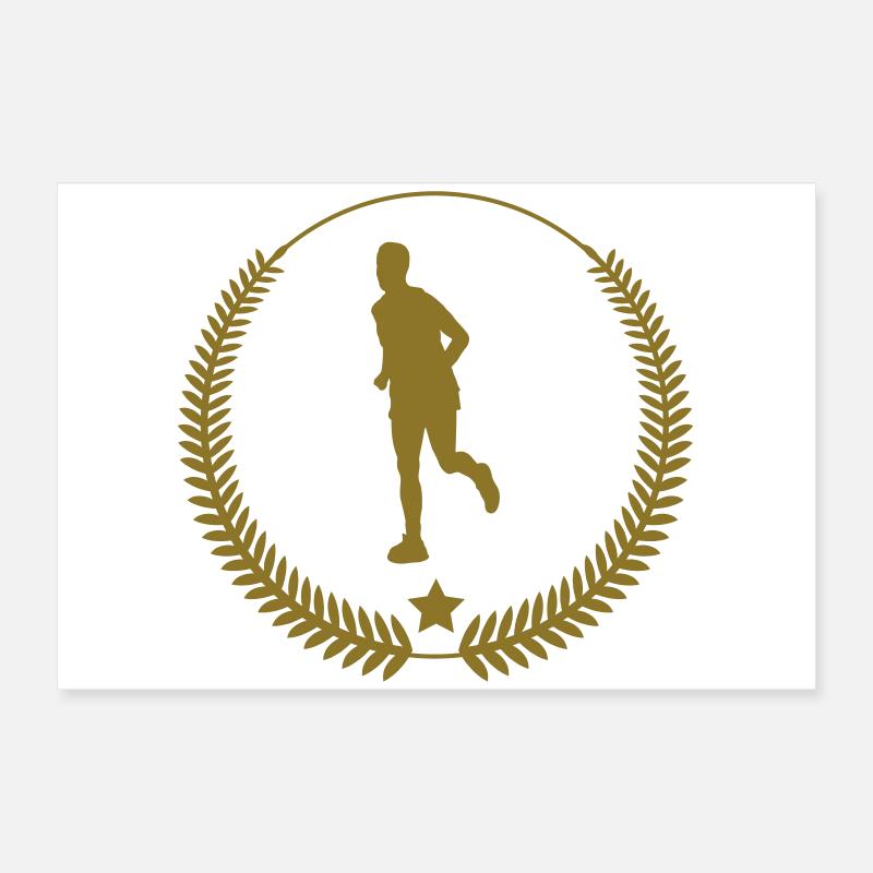 Course à Pied / Running / Jogging / Coureur Poster 60 x 40 cm