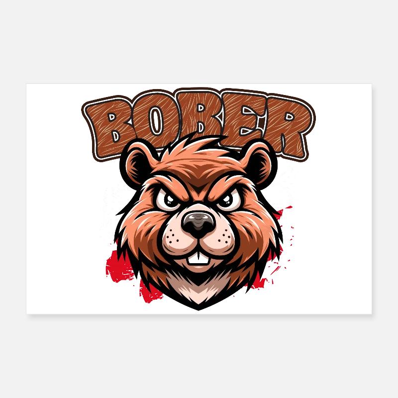 Bober | Polnisches Trenddesign Poster 60x40 cm