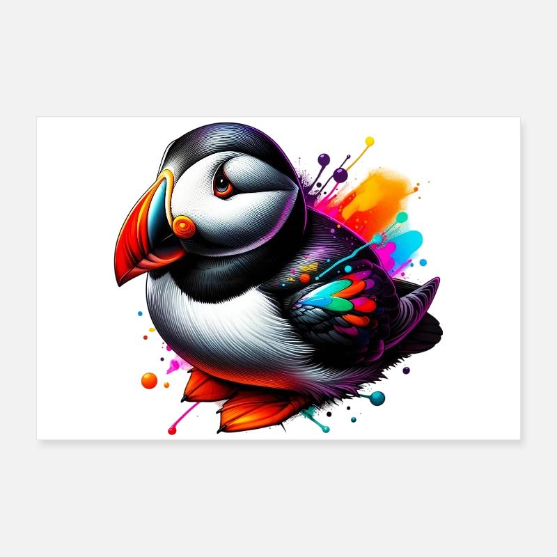 Macareux Poster 60 x 40 cm