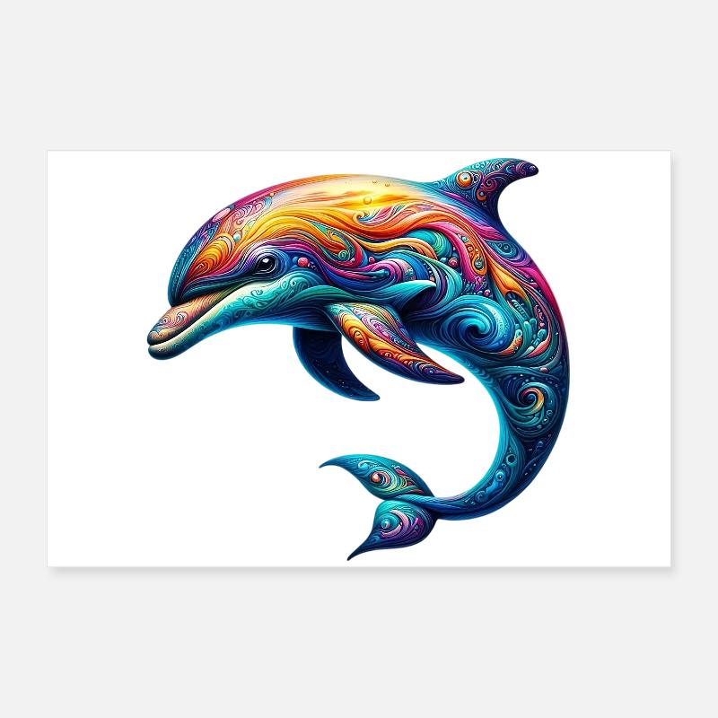 Dauphin Poster 60 x 40 cm