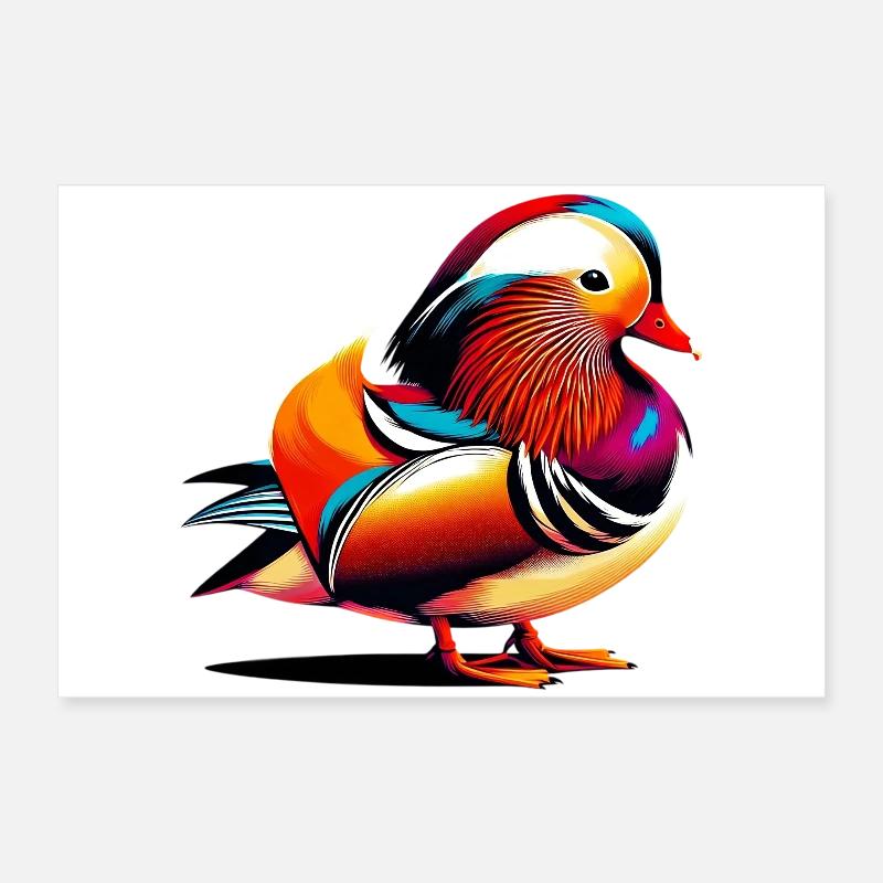 Canard mandarin Poster 60 x 40 cm
