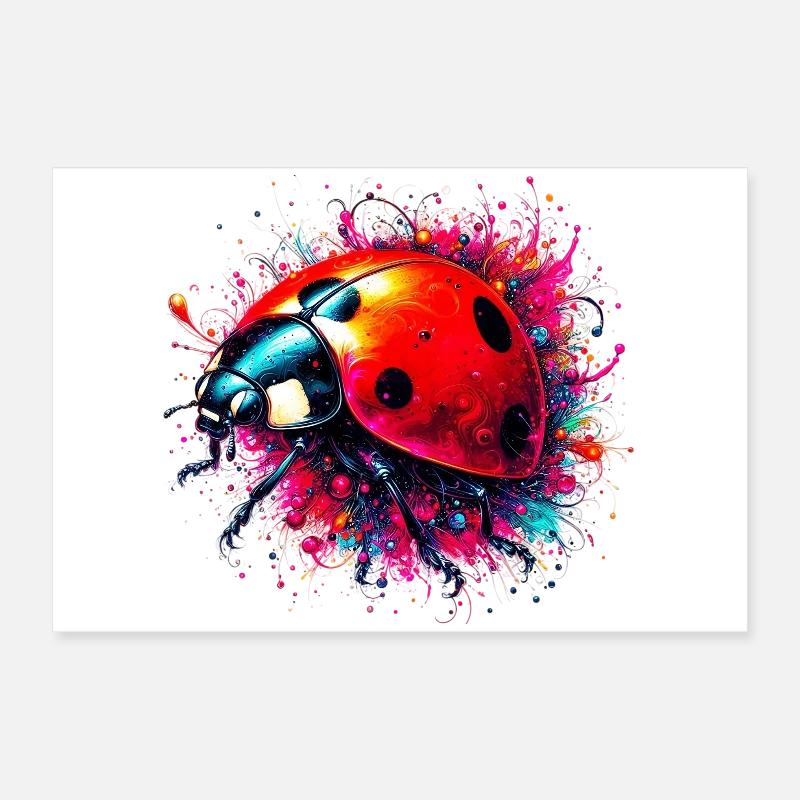 Marienkäfer Poster 60x40 cm