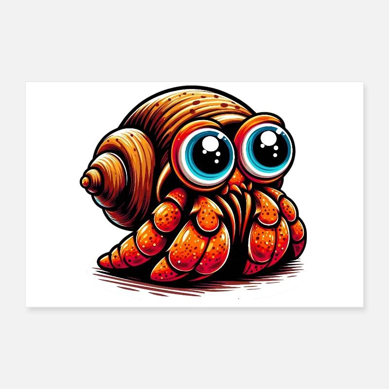 Hermit crab Poster 24" x 16" (60x40 cm)