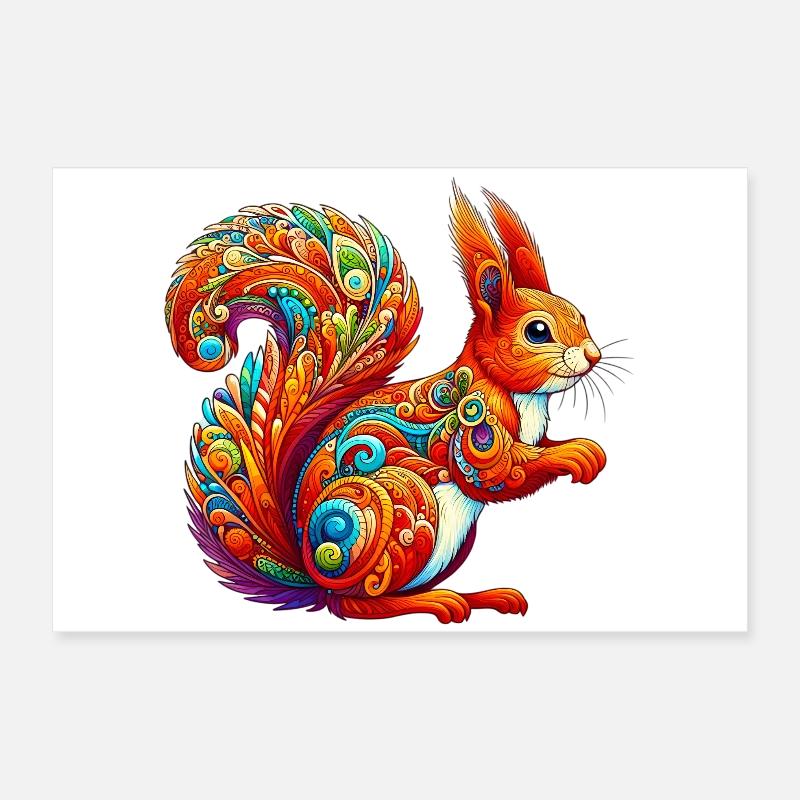 Eichhörnchen Poster 60x40 cm