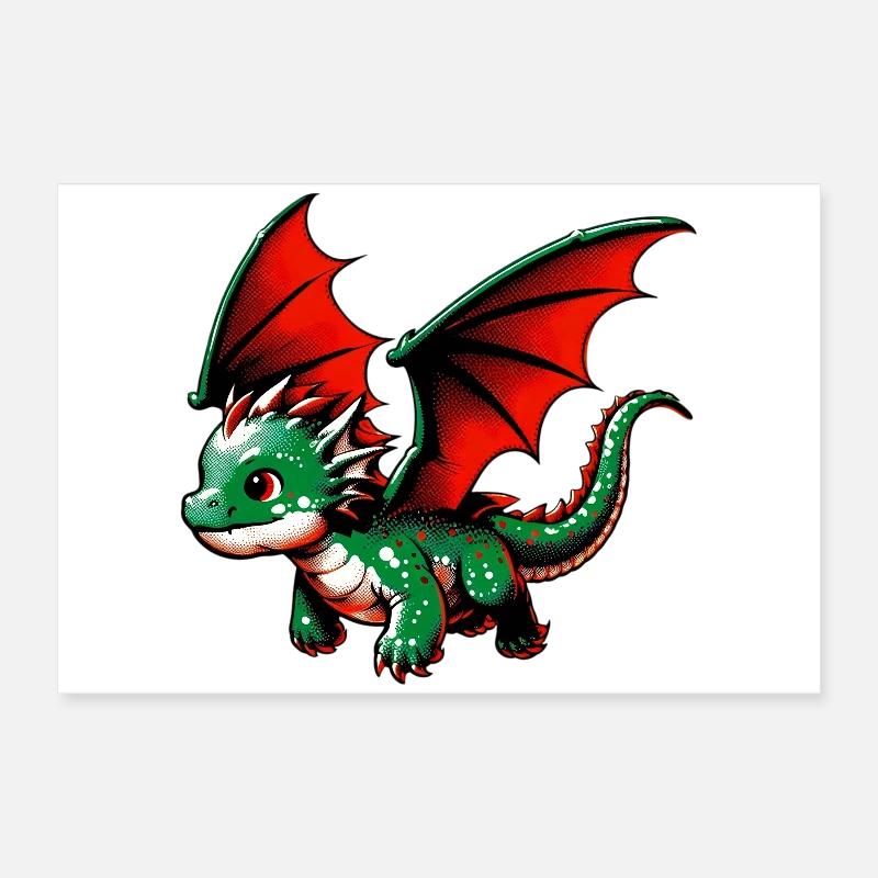 Drache Poster 60x40 cm